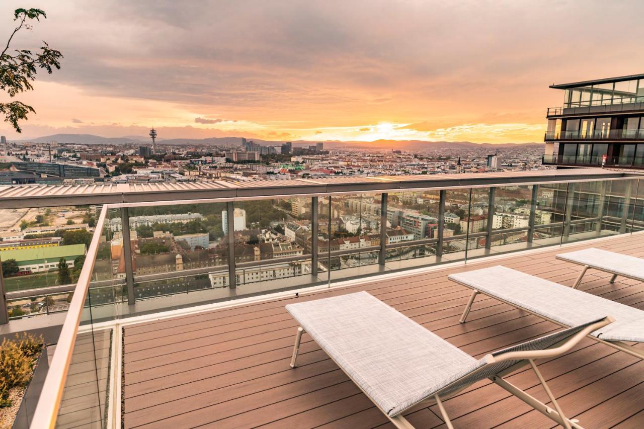Triiiple Tower Dream Apartments With Rooftop-Summer-Pool Vídeň Exteriér fotografie